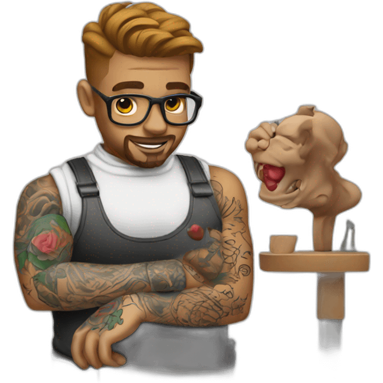 Tattoo artist emoji