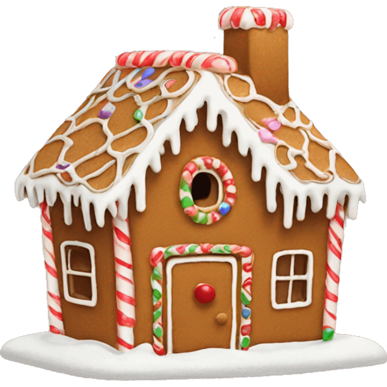 gingerbread house emoji