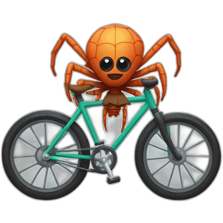 spider on a bike emoji