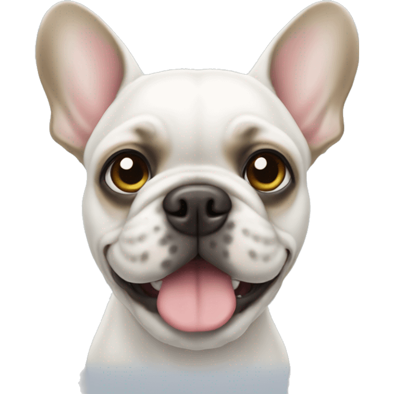 White Frenchie  emoji