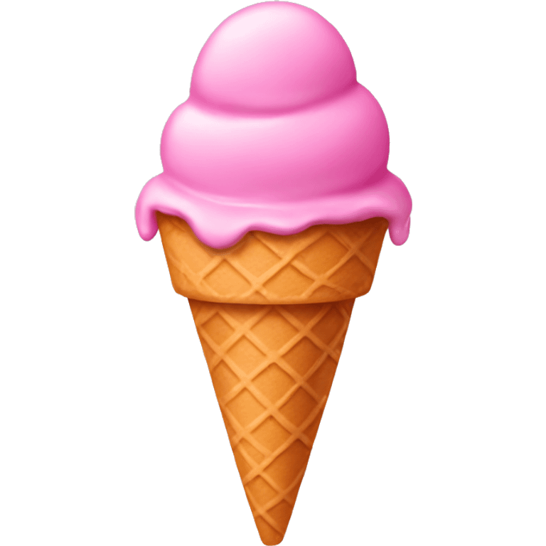 Pink ice cream  emoji