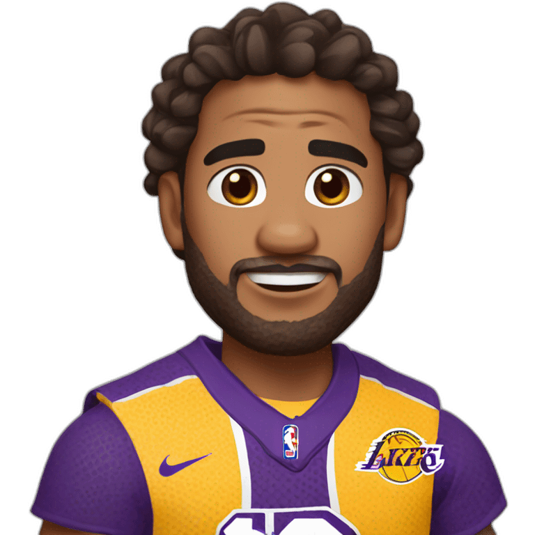 maui moana wearing lakers jerssey emoji