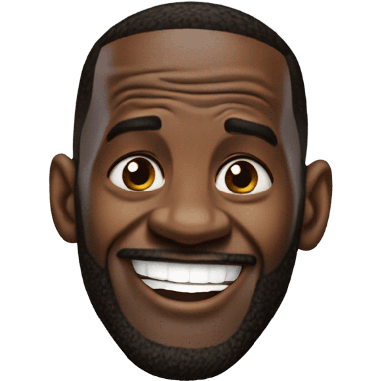 LeBron being goofy emoji