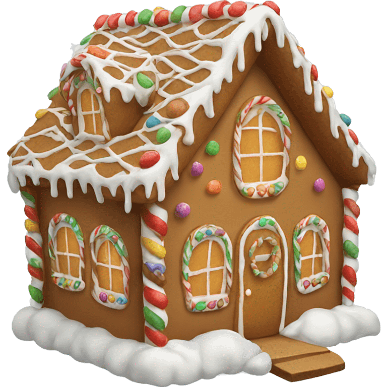 gingerbread house emoji