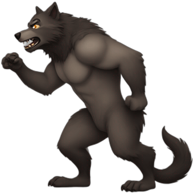 curvy werewolf emoji