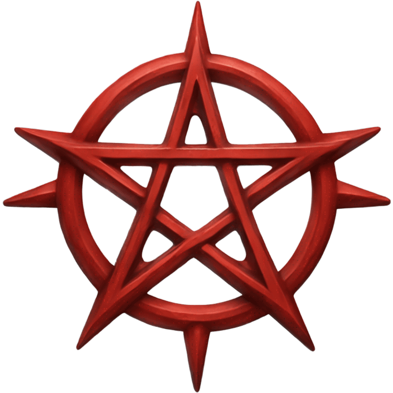 a red pentagram like Helsing emoji