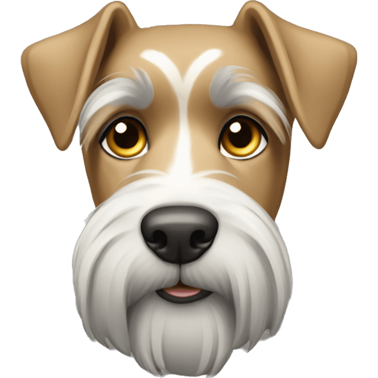 Light Brown, gold and lightgray Schnauzeremoji
 emoji