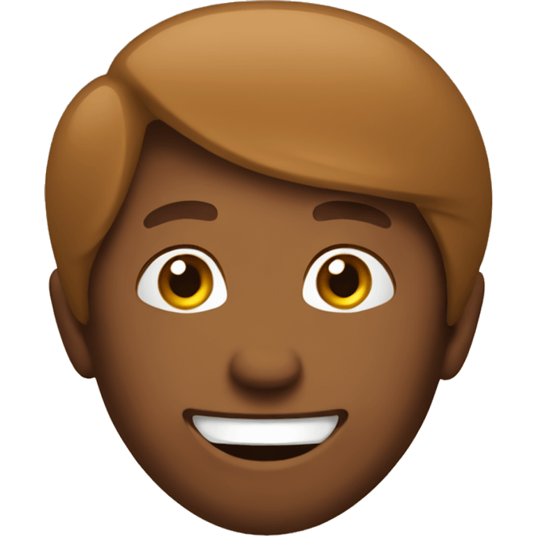 Happy brown face emoticon emoji