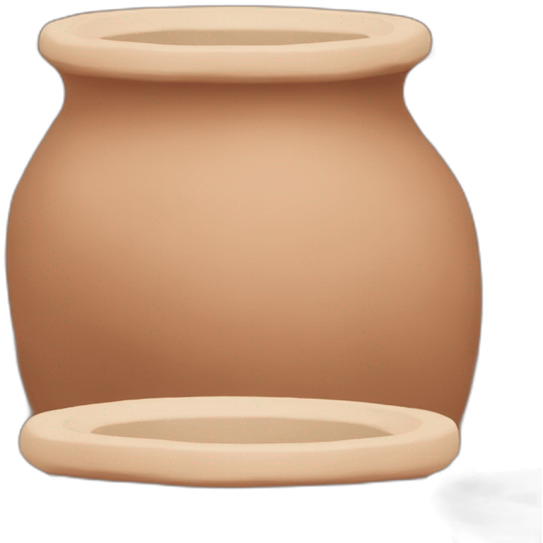 Glazed clay pot emoji