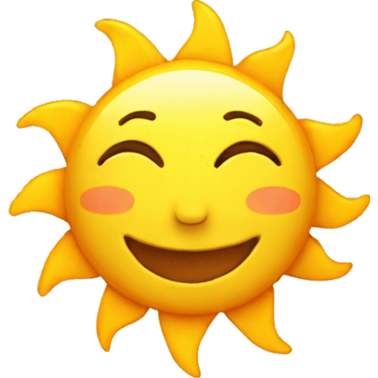 Happy sun emoji