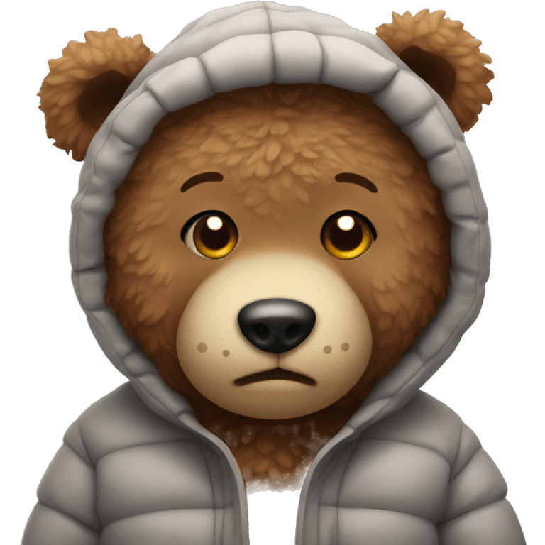 Teddy being cold emoji