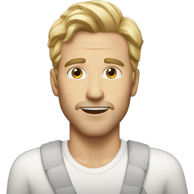 white man singer  emoji