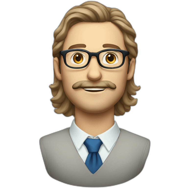 dutch-guy-with-round-glasses-blue-eyes-long-wavy hair-moustache-chin beard-circular glasses emoji