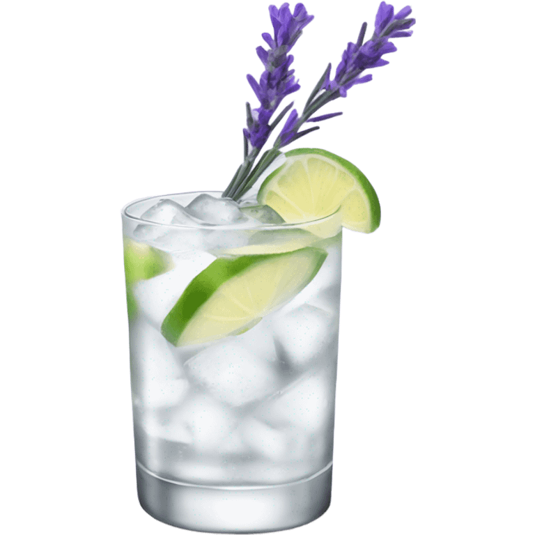 Gin tonic with lavender  emoji