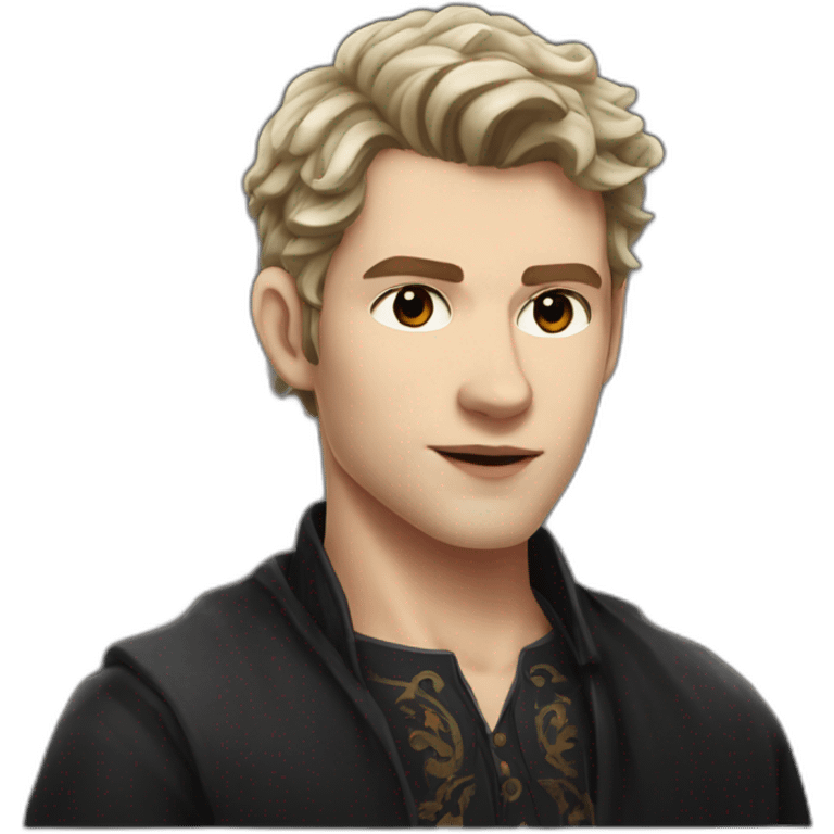 Klaus mikaelson short haircut realistic detailed emoji