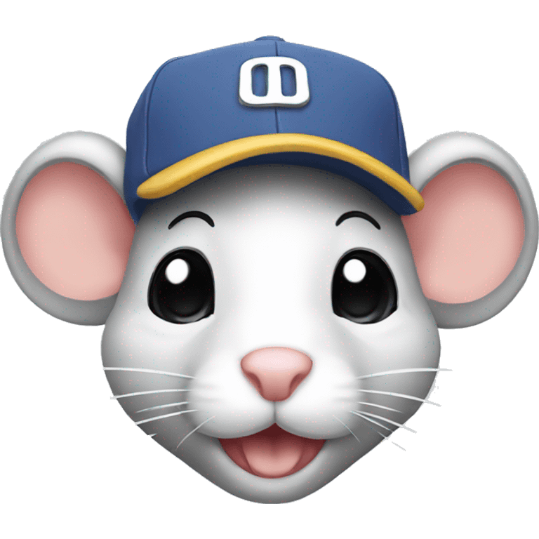 Mouse with cap emoji