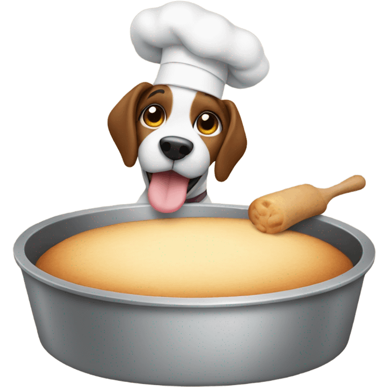 Dog baking emoji