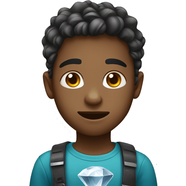 Boy with diamond  emoji