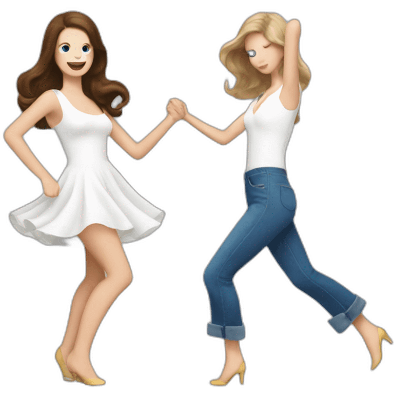 Lana del Rey & Taylor swift dancing emoji