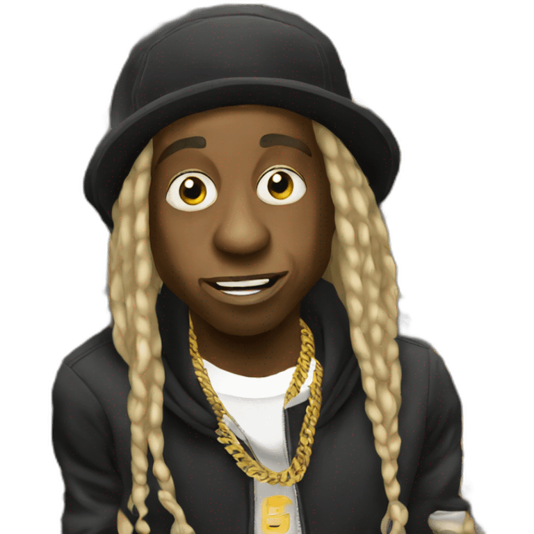 Lil Wayne rapping emoji