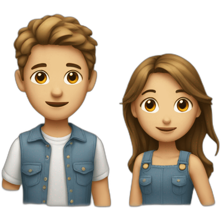 A boy and a girl emoji