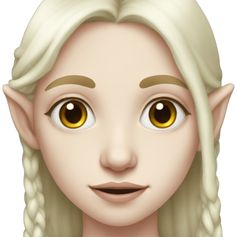 Pale elf girl portrait emoji