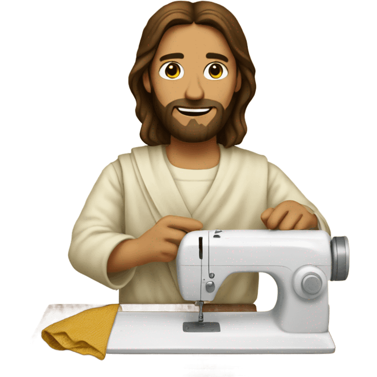 Jesus sewing emoji