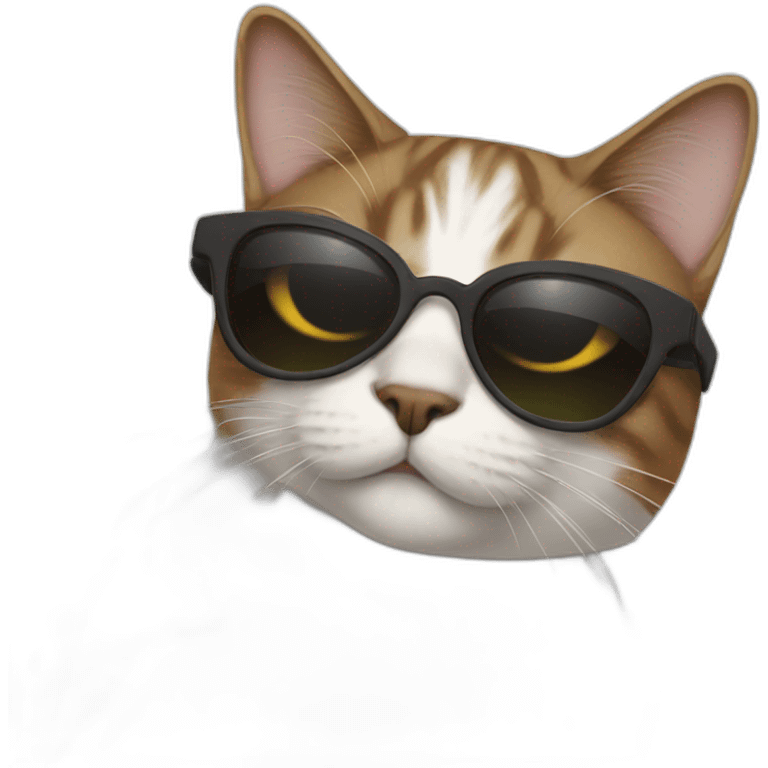 Cat with sunglasses emoji