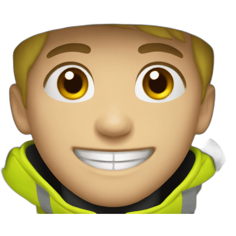 Ukrainian firefighter smile emoji