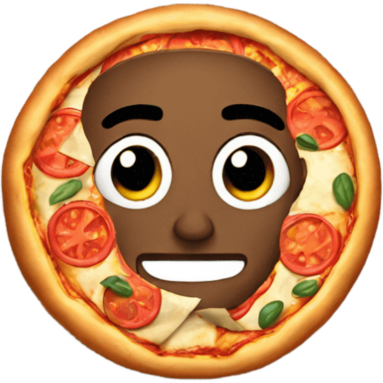 Man with pizza  emoji