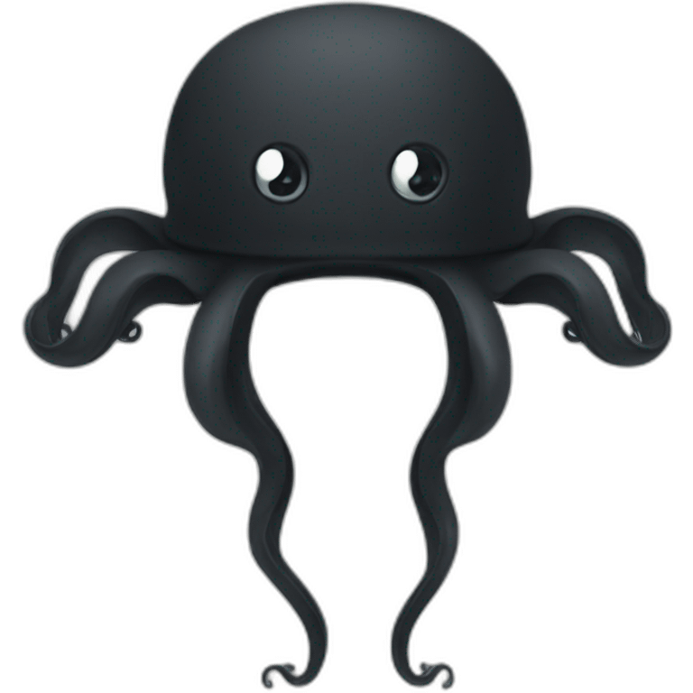 black octopus hat emoji