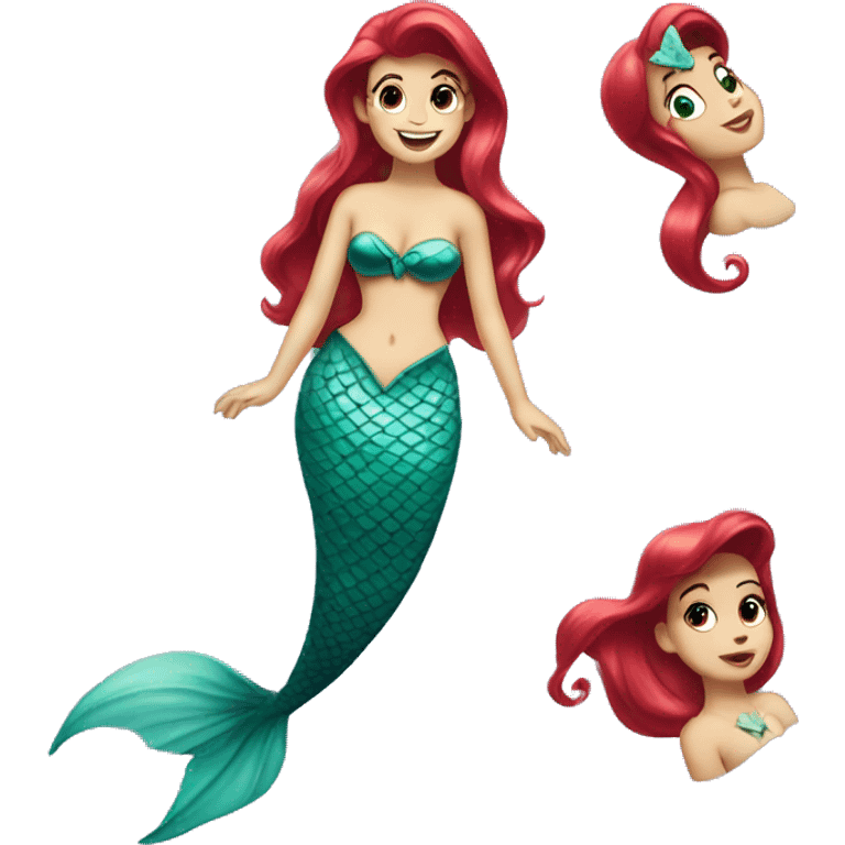 Ariel little mermaid  emoji