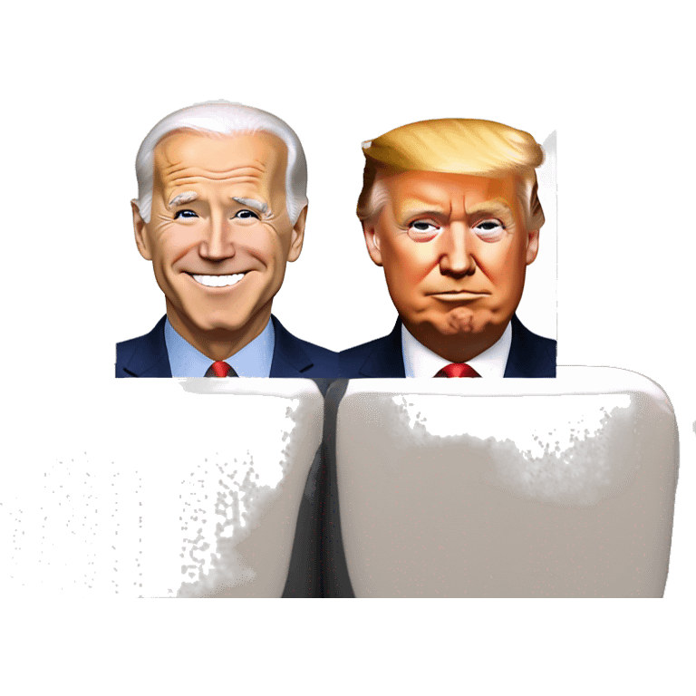 Joe Biden and Donald Trump dating   emoji