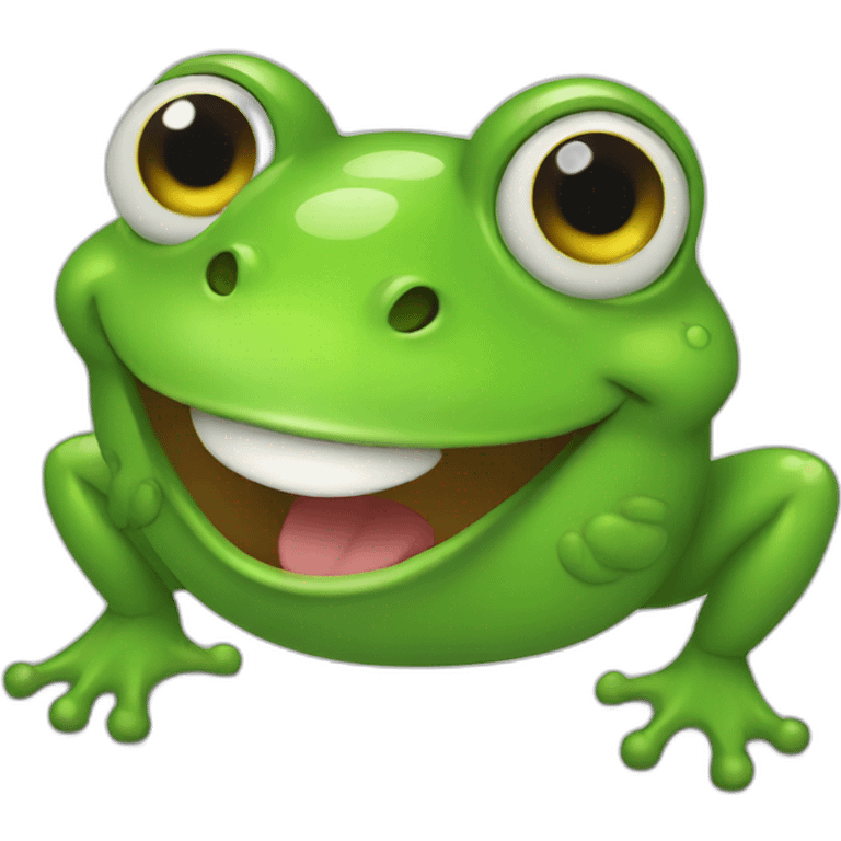 laughing frog emoji