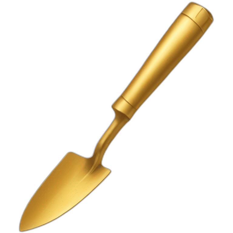 Golden trowel emoji