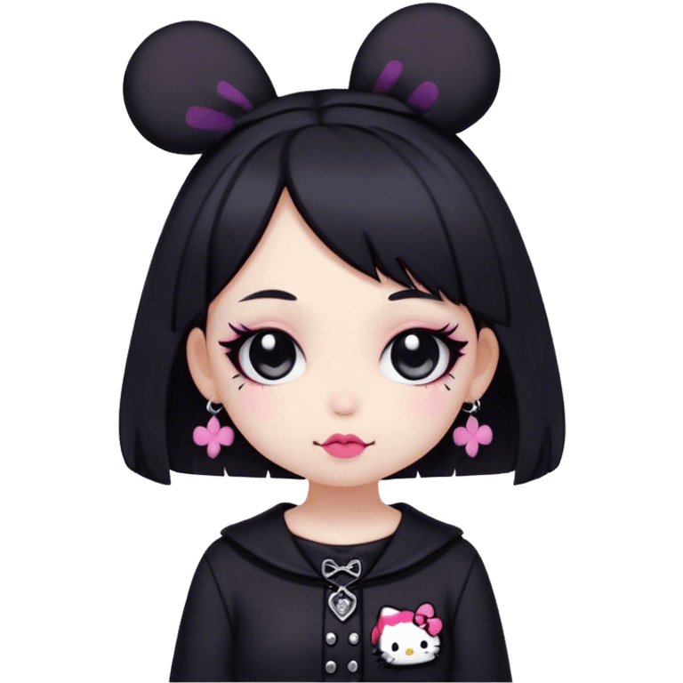 kawaii sanrio goth girl  emoji