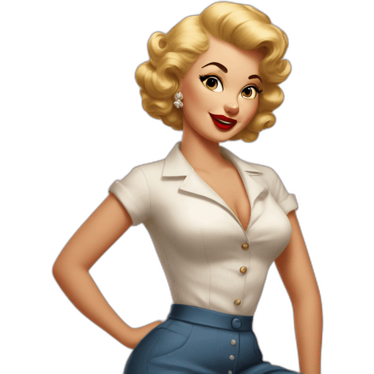 50's pin up emoji