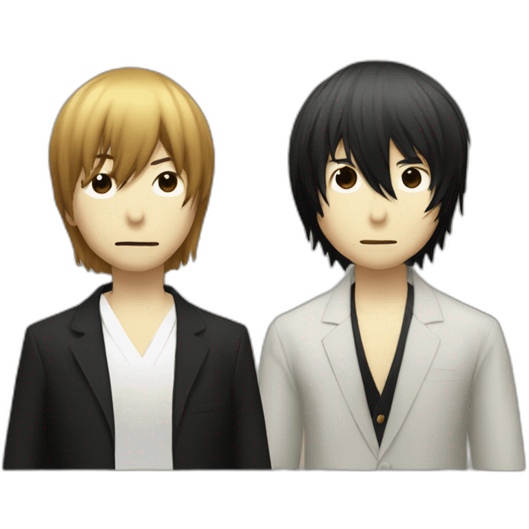 Light yagami and shinigami  emoji