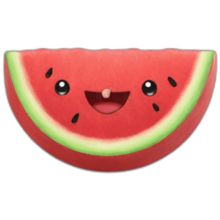 watermelon on the neck emoji