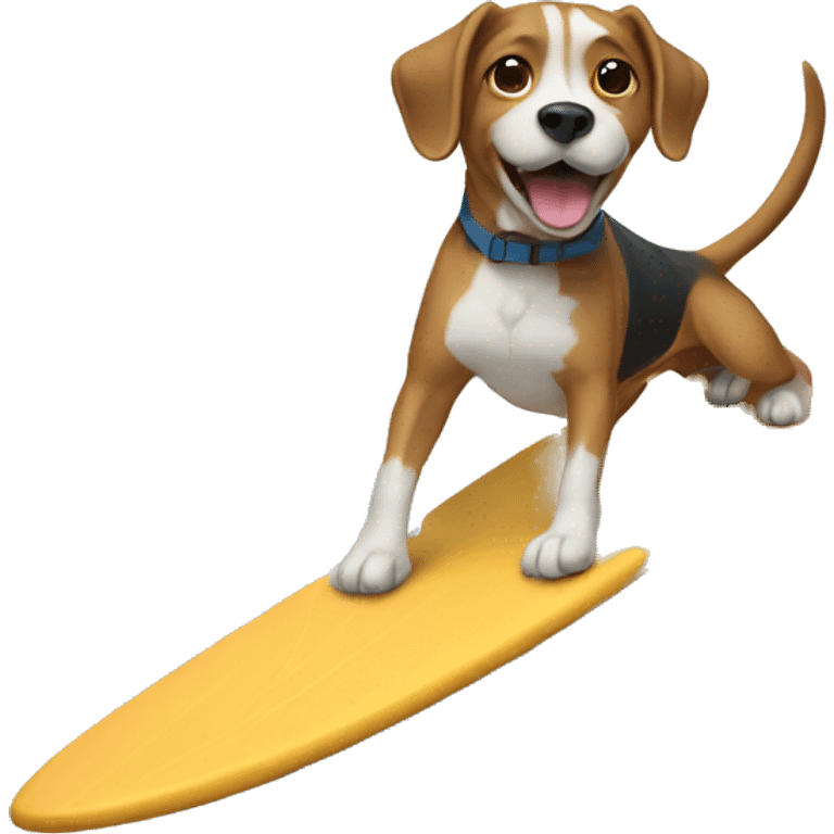 Dog surfing  emoji