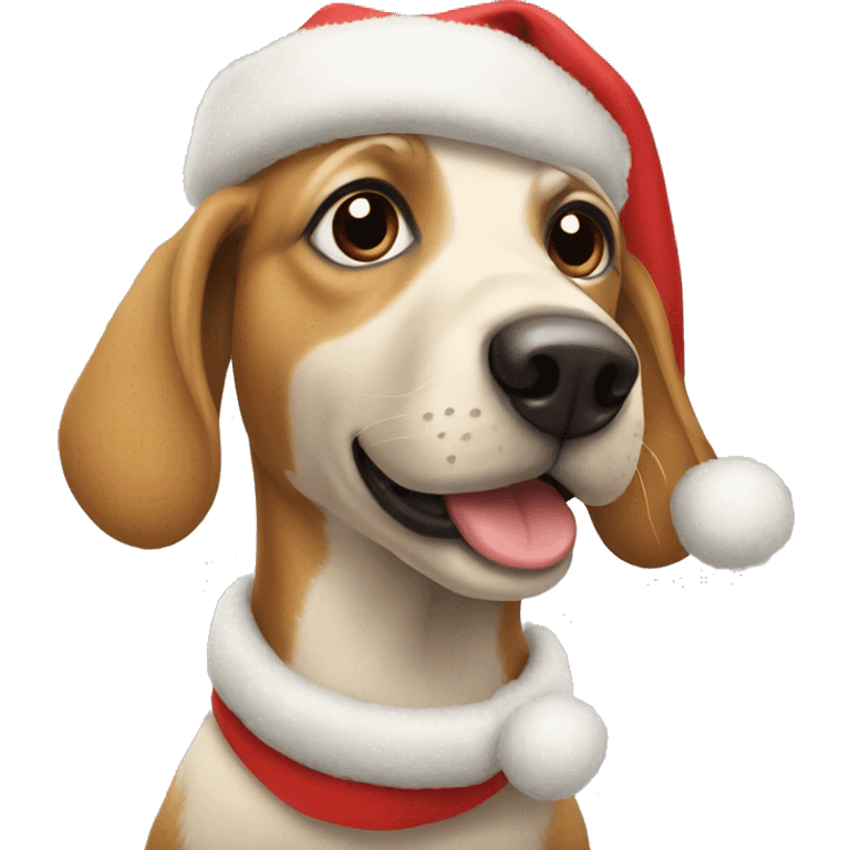 Christmas dog  emoji