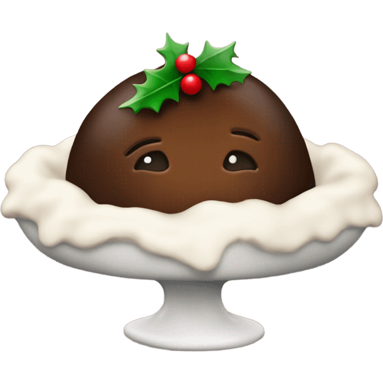 christmas pudding emoji