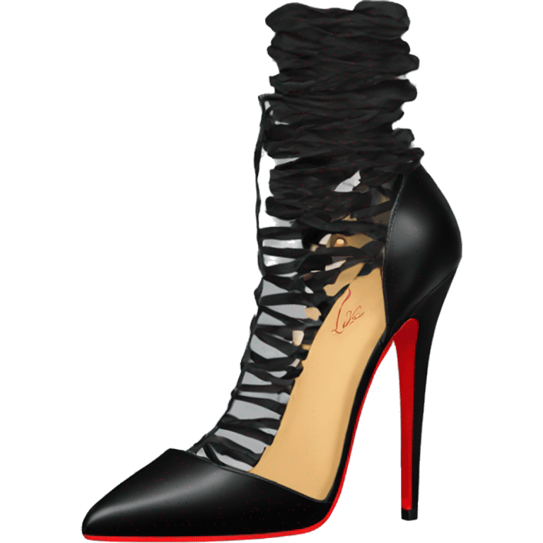 Black louboutin heels emoji