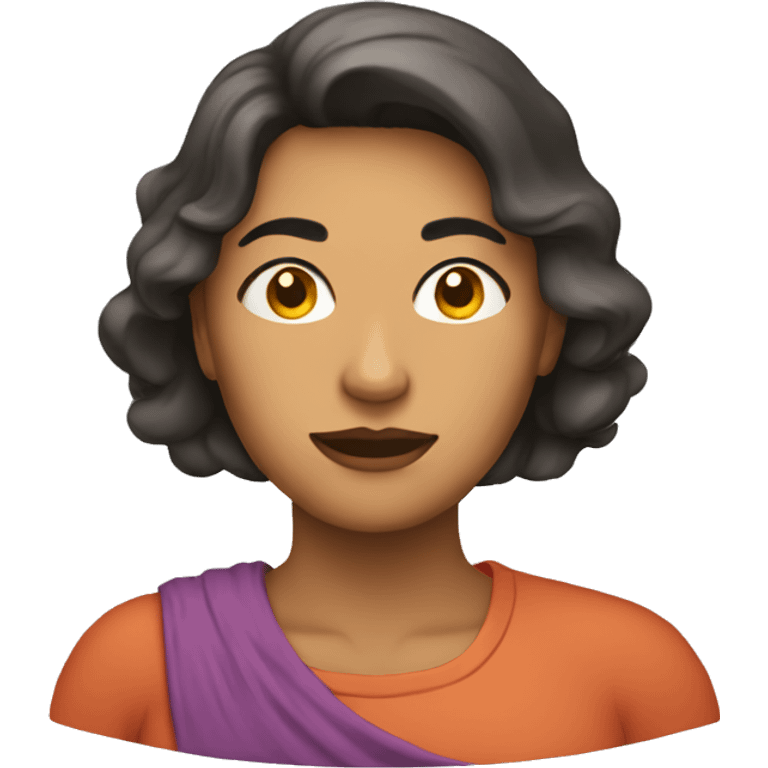 mujer confundida emoji