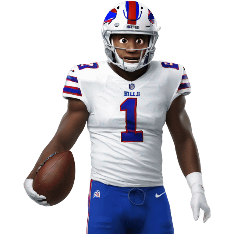 Josh Allen in a bills jersey emoji