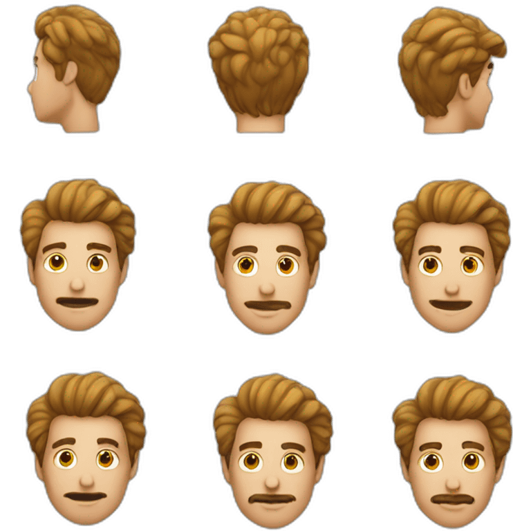 Homme cheveux crepus emoji