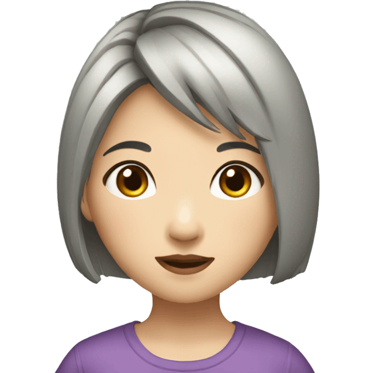 Short bob chinese girl emoji