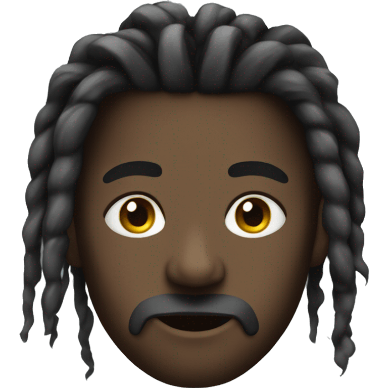 nonchalant dreadhead really black  emoji