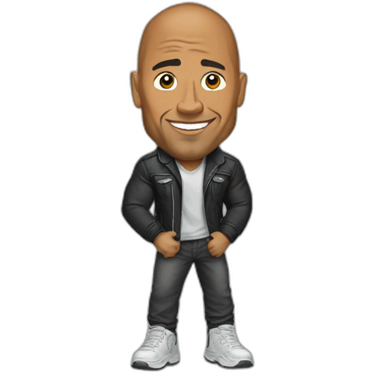 The rock in school emoji