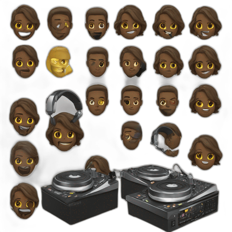  Animated Dj emoji